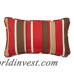 Red Barrel Studio Rick Outdoor Floral Striped Lumbar Pillow RDBT5026